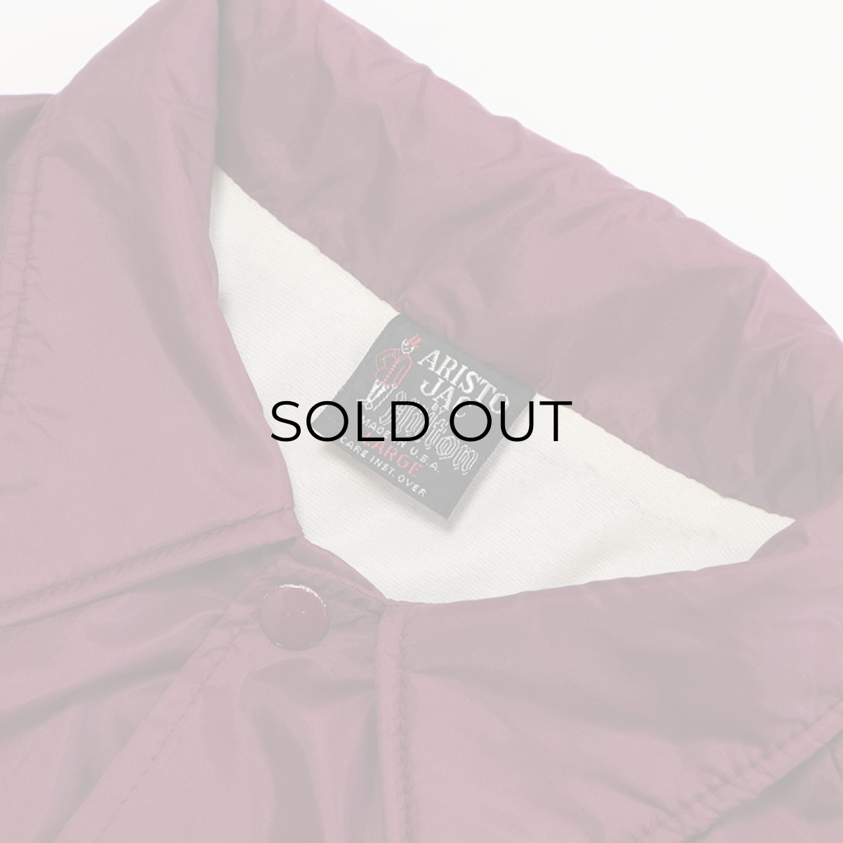 画像8: 70's ARISTO JAC by Hilton NYLON BACK PRINT FLANNEL LINING SNAP COACH JACKET "ANTWERP INTERNATIONAL" (8)