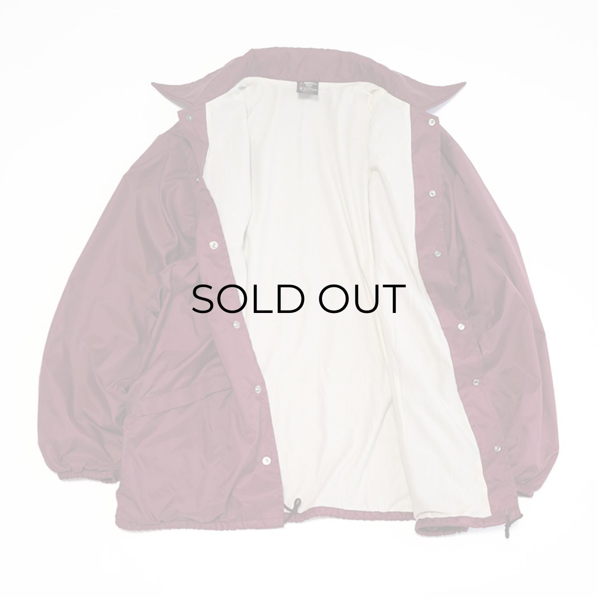 画像2: 70's ARISTO JAC by Hilton NYLON BACK PRINT FLANNEL LINING SNAP COACH JACKET "ANTWERP INTERNATIONAL" (2)