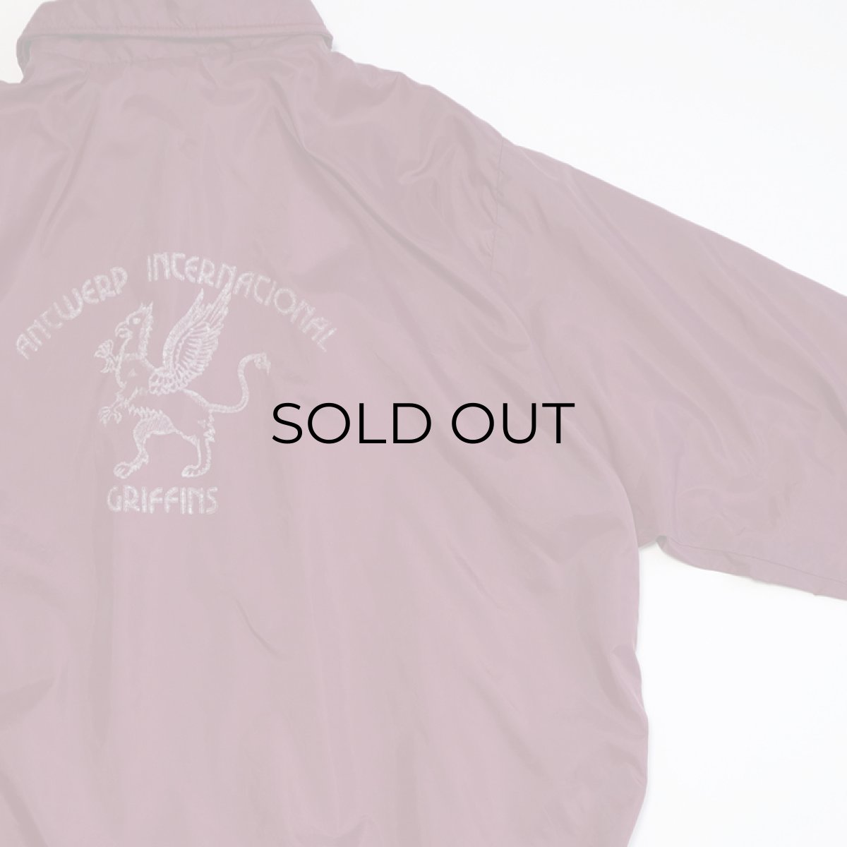 画像6: 70's ARISTO JAC by Hilton NYLON BACK PRINT FLANNEL LINING SNAP COACH JACKET "ANTWERP INTERNATIONAL" (6)