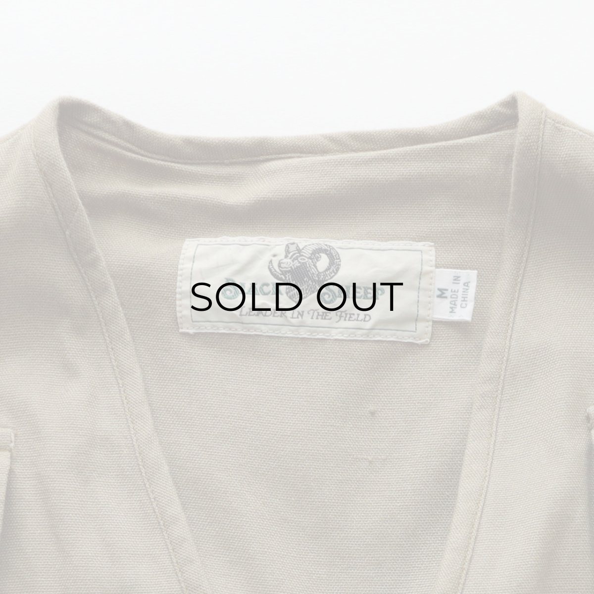 画像7: 90's BLACK SHEEP COTTON Lt. CANVAS FISHING VEST (7)