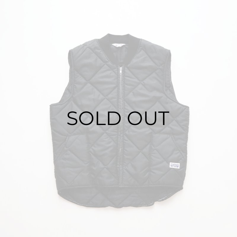90's BIG SMITH NYLON QUILTING ZIP VEST,USED/VINTAGE (Men's
