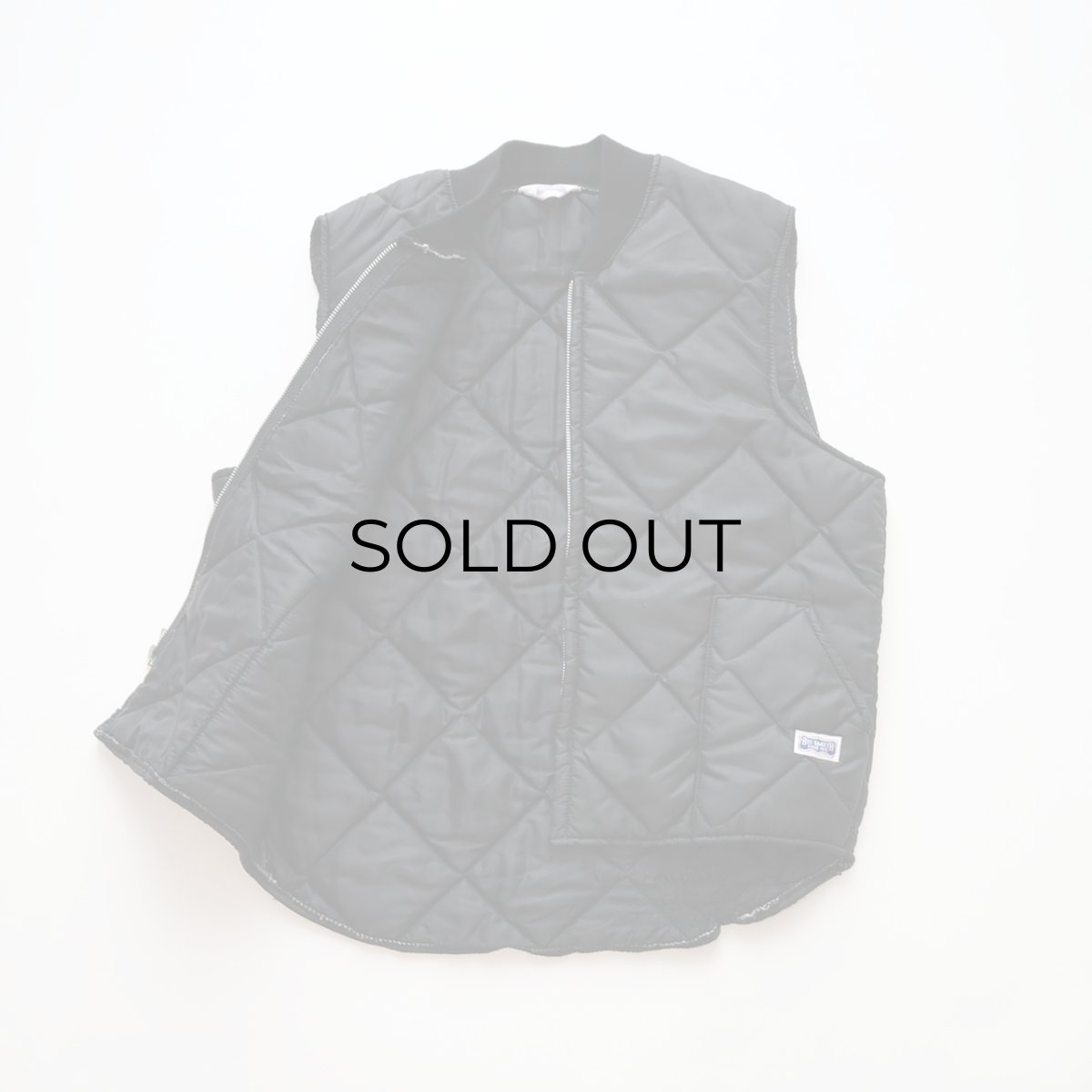 画像2: 90's BIG SMITH NYLON QUILTING ZIP VEST (2)