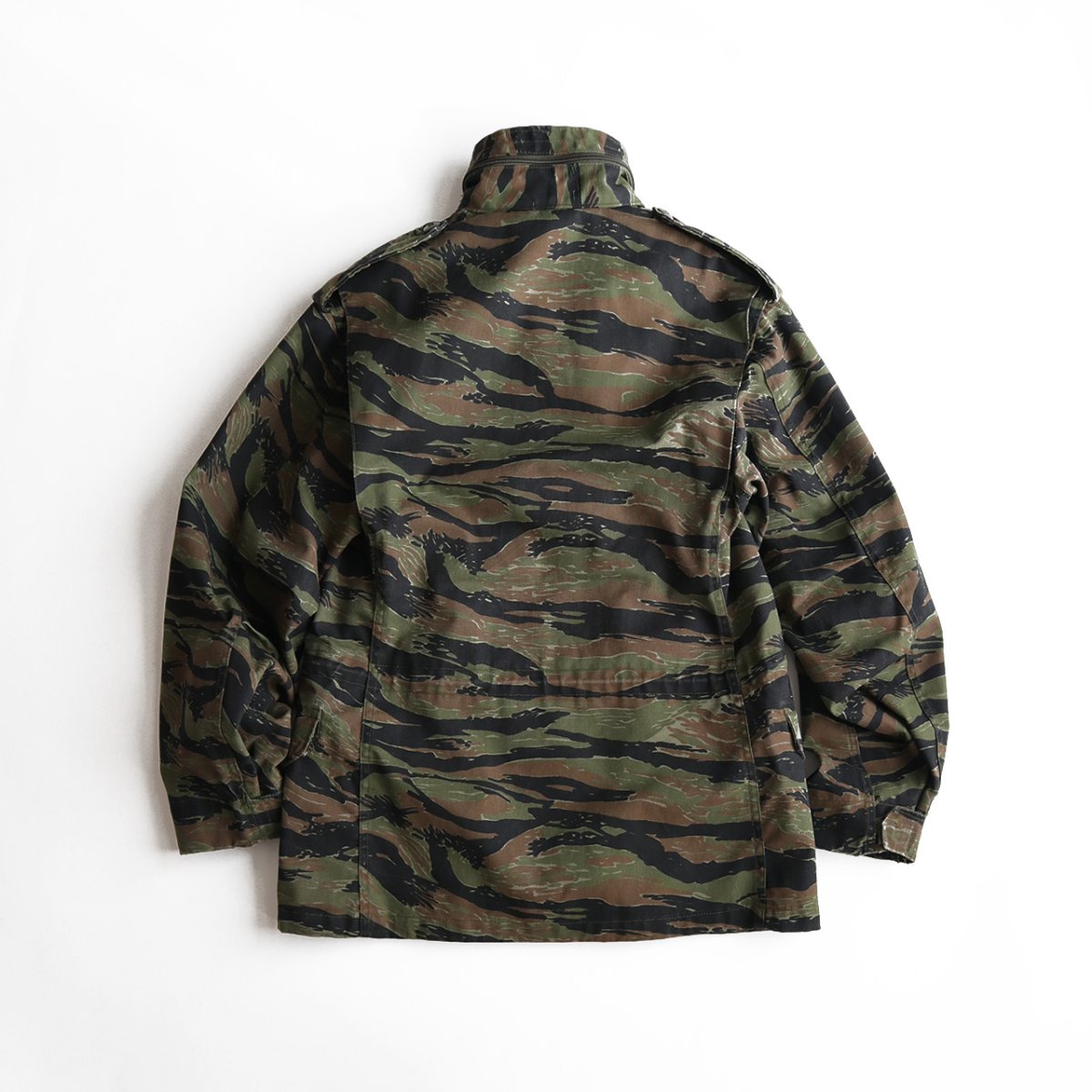 画像3: 〜00's ALPHA M-65 style TIGER STRIPE CAMOUFLAGE FIELD JACKET "MADE IN USA" 【SIZE : SMALL-REGULAR】 (3)