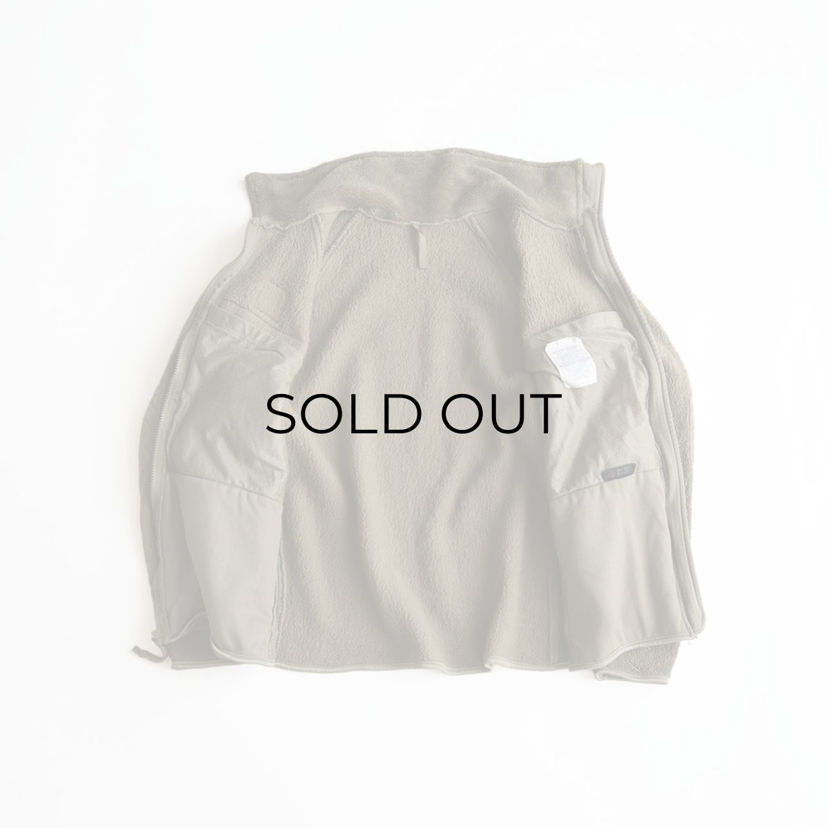 画像3: US MILITARY ECWCS GEN III COYOTE COLOR POLARTEC FLEECE ZIP LINER JACKET 【SIZE : MEDIUM-REGULAR】 (3)