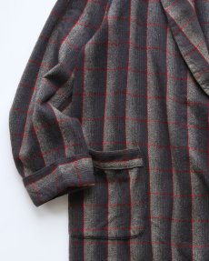 画像4: 50's PENDLETON WOOL OMBRE CHECK ROBE (4)
