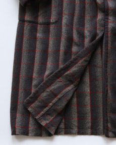 画像9: 50's PENDLETON WOOL OMBRE CHECK ROBE (9)