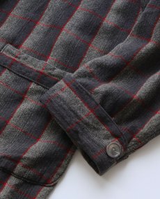 画像8: 50's PENDLETON WOOL OMBRE CHECK ROBE (8)
