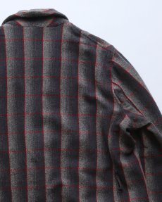 画像5: 50's PENDLETON WOOL OMBRE CHECK ROBE (5)