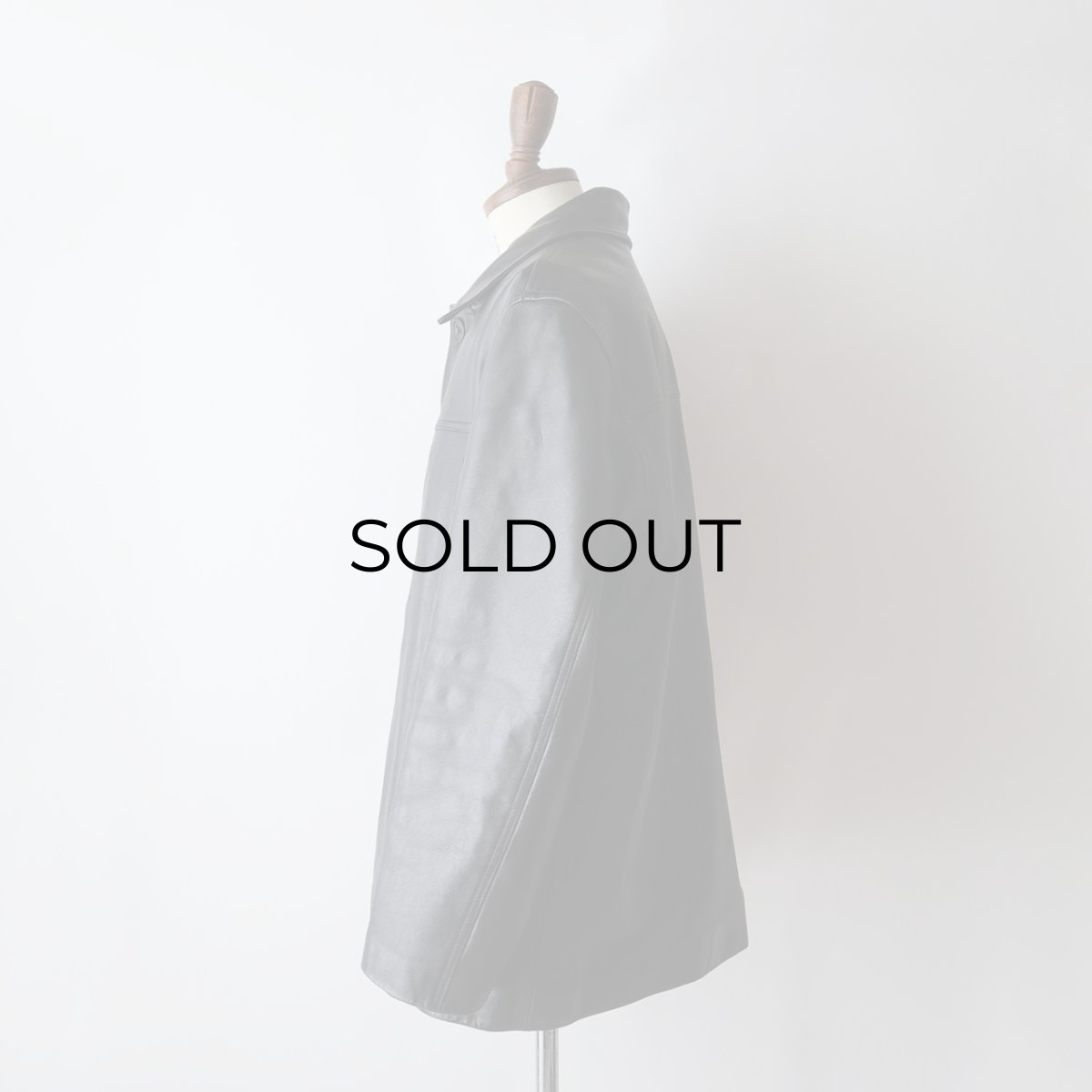 画像13: 90's J.CREW LEATHER WOOL LINING CAR COAT (13)