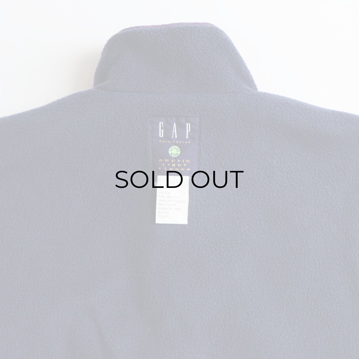 画像14: 90's GAP "ARCTIC LIGHT FLEECE" NYLON x FLEECE "GLISSADE style" REVERSIBLE PULLOVER JACKET (14)