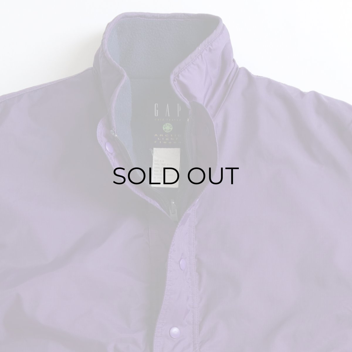 画像9: 90's GAP "ARCTIC LIGHT FLEECE" NYLON x FLEECE "GLISSADE style" REVERSIBLE PULLOVER JACKET (9)