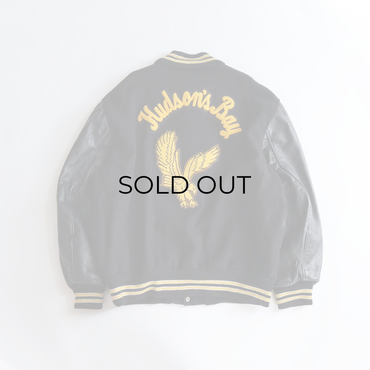 画像3: 〜90's ATHLETES CORNER WOOL MELTON BACK LETTERED LEATHER SLEEVE VARSITY JACKET "MADE IN USA" (3)