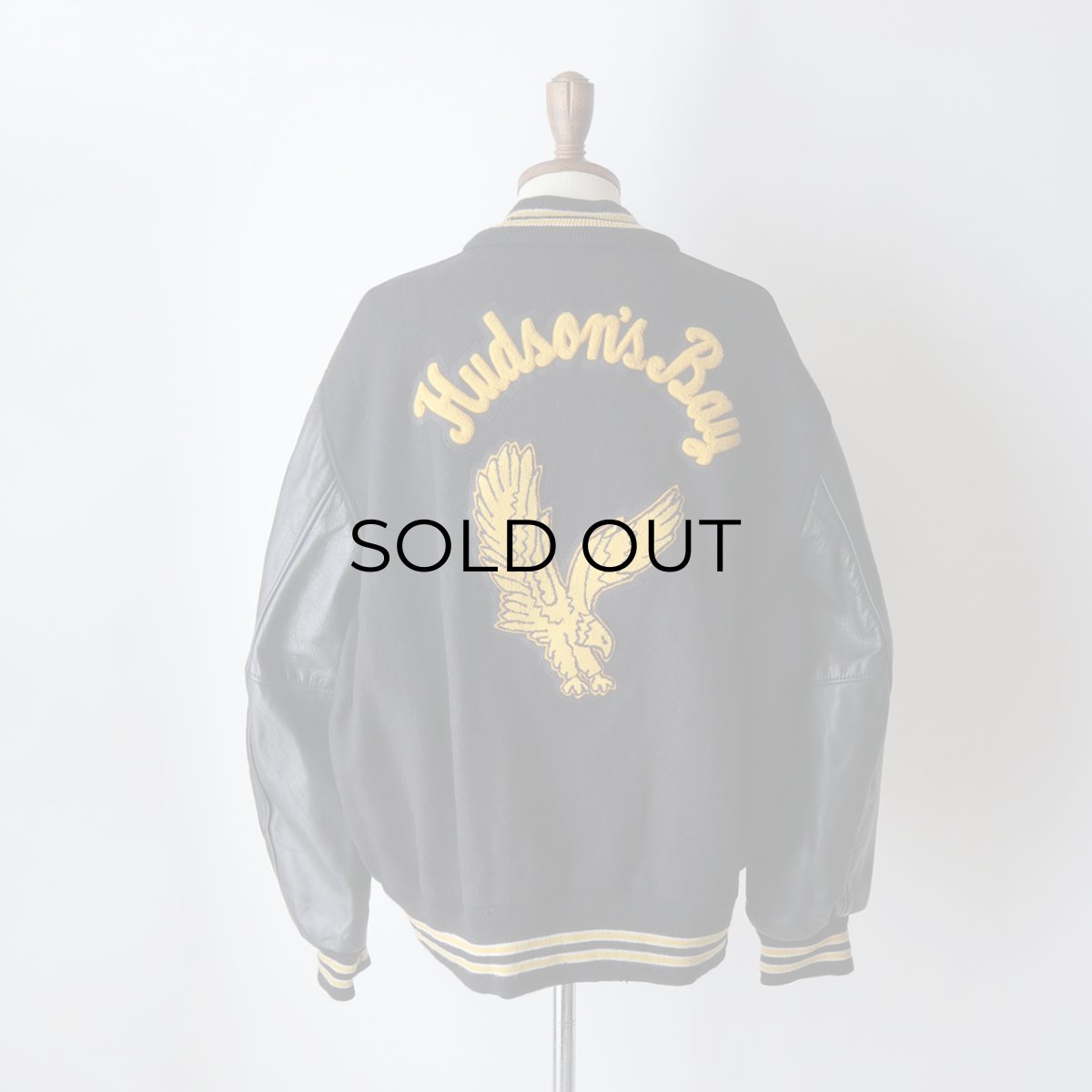 画像18: 〜90's ATHLETES CORNER WOOL MELTON BACK LETTERED LEATHER SLEEVE VARSITY JACKET "MADE IN USA" (18)