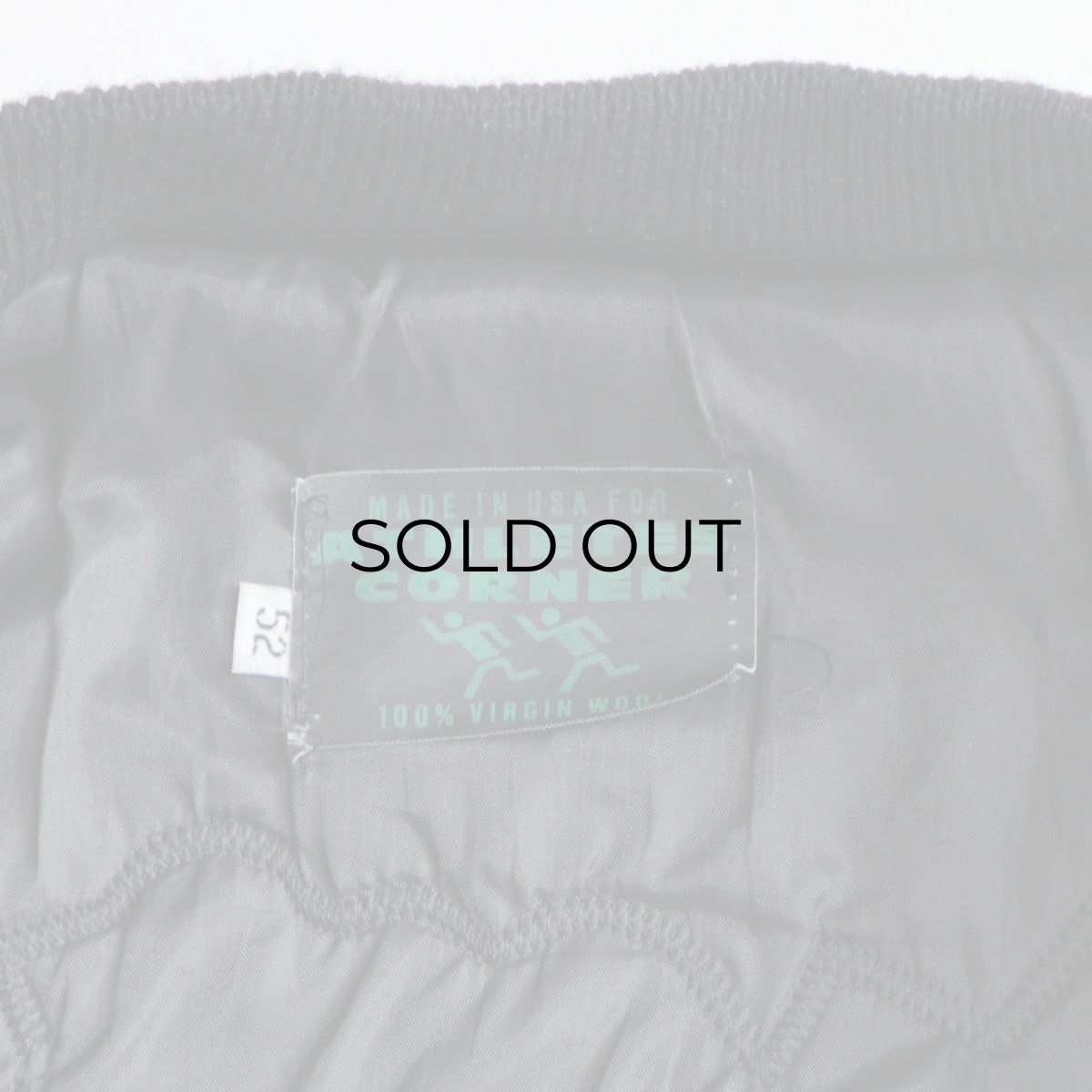 画像7: 〜90's ATHLETES CORNER WOOL MELTON BACK LETTERED LEATHER SLEEVE VARSITY JACKET "MADE IN USA" (7)