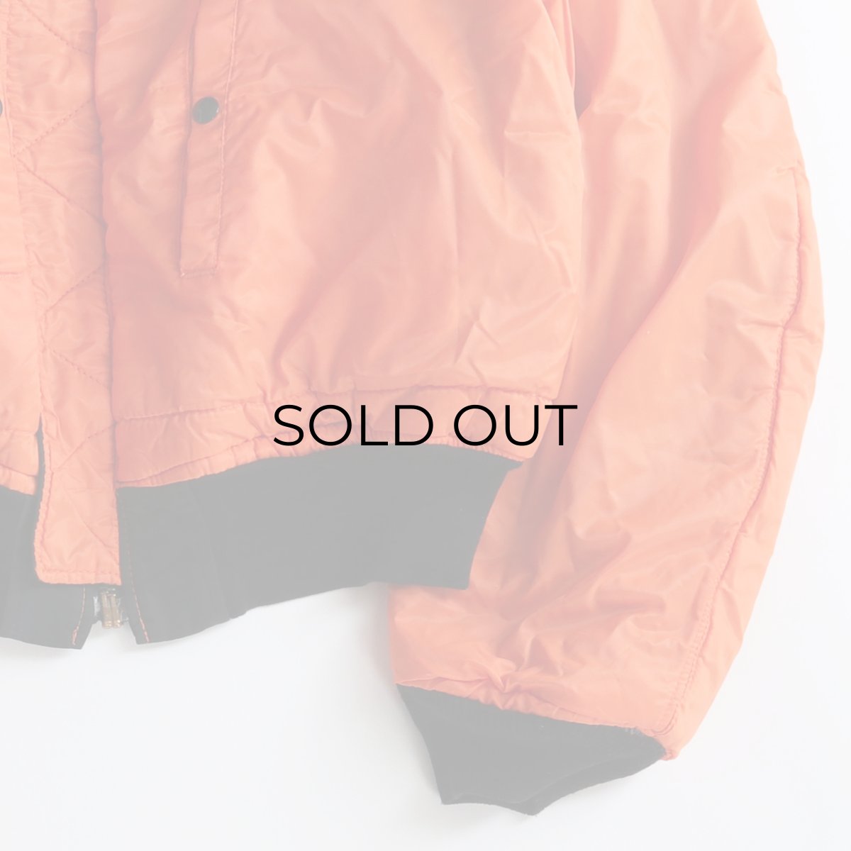 画像12: 80's SCHOTT BROS. INC. BLACK MA-1 style REVERSIBLE ZIP FLIGHT JACKET "MADE IN USA" (12)