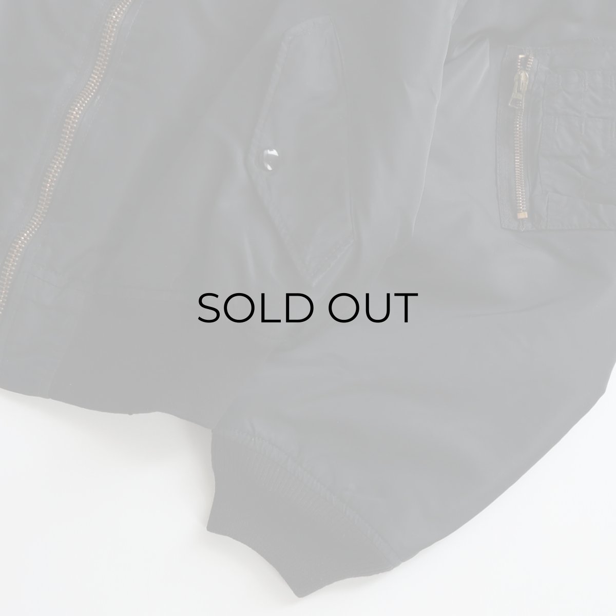 画像4: 80's SCHOTT BROS. INC. BLACK MA-1 style REVERSIBLE ZIP FLIGHT JACKET "MADE IN USA" (4)