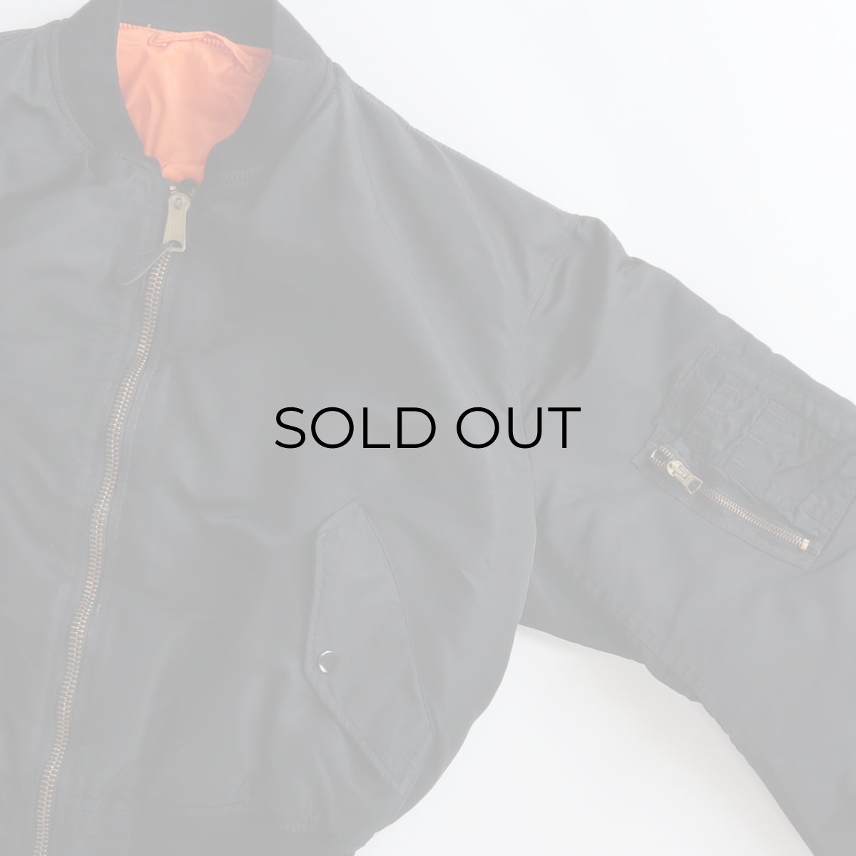 画像3: 80's SCHOTT BROS. INC. BLACK MA-1 style REVERSIBLE ZIP FLIGHT JACKET "MADE IN USA" (3)