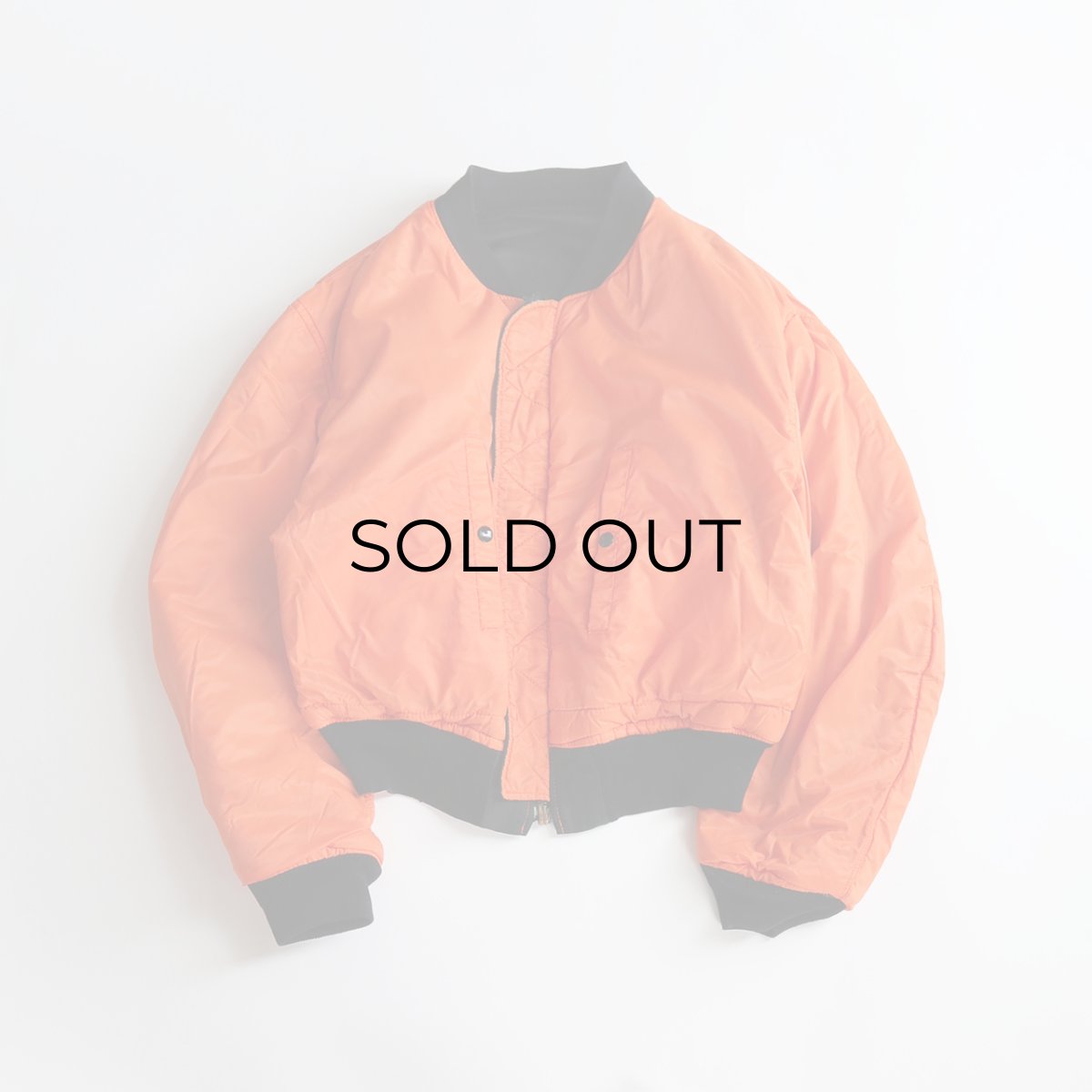 画像10: 80's SCHOTT BROS. INC. BLACK MA-1 style REVERSIBLE ZIP FLIGHT JACKET "MADE IN USA" (10)