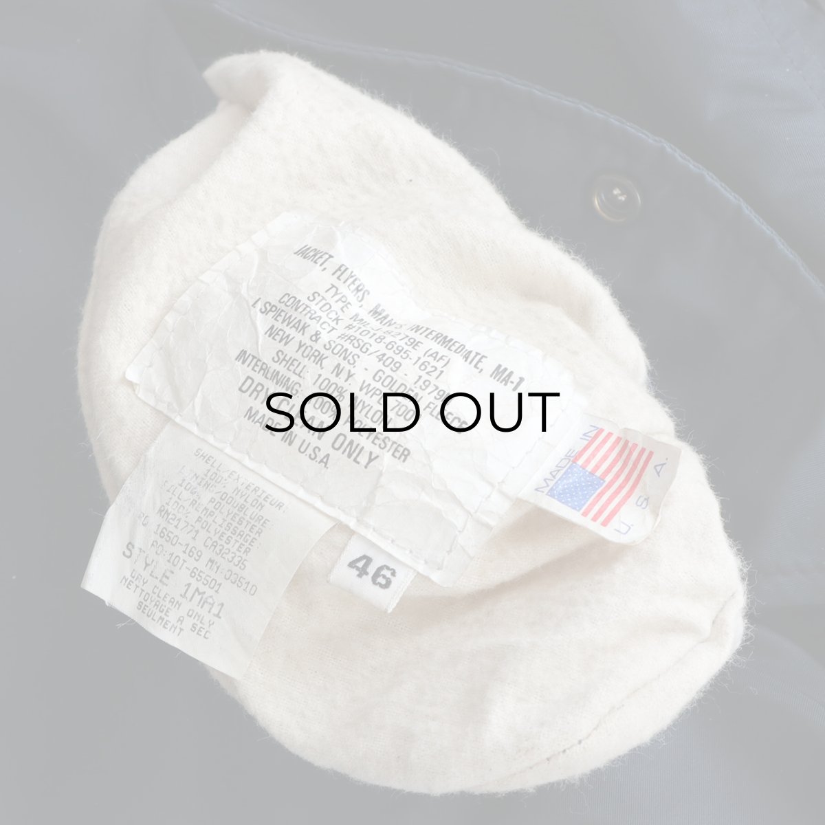 画像9: 80's SPIEWAK MA-1 style REVERSIBLE ZIP FLIGHT JACKET "MADE IN USA" (9)