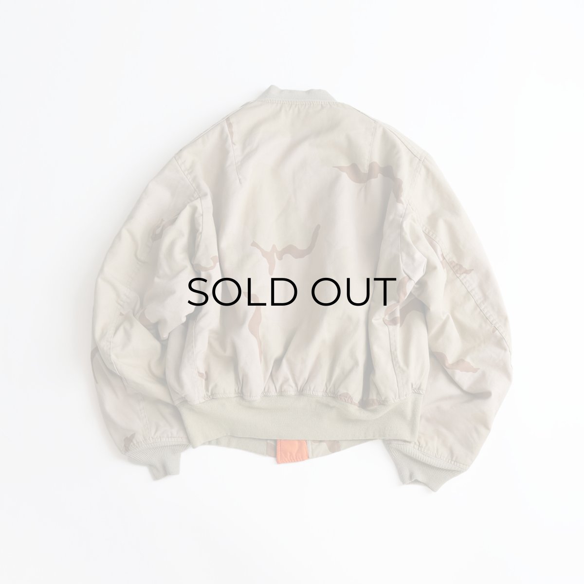 画像2: 〜90's ALPHA MA-1 style DESERT CAMOUFLAGE REVERSIBLE ZIP FLIGHT JACKET "MADE IN USA" (2)
