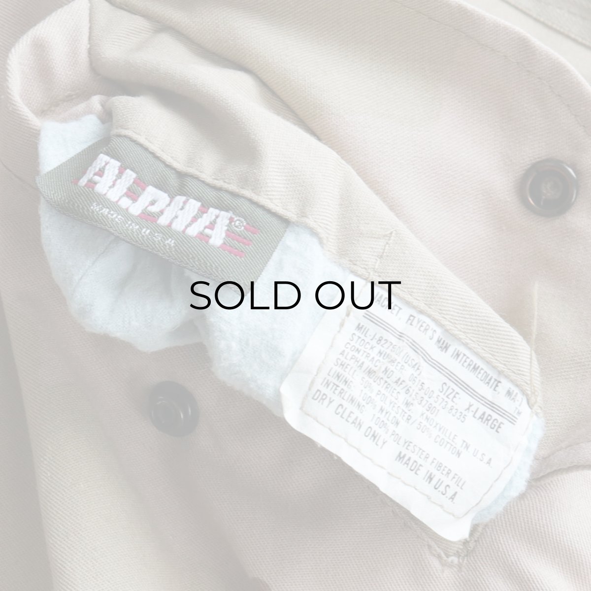 画像6: 〜90's ALPHA MA-1 style DESERT CAMOUFLAGE REVERSIBLE ZIP FLIGHT JACKET "MADE IN USA" (6)