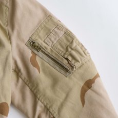 画像7: 〜90's ALPHA MA-1 style DESERT CAMOUFLAGE REVERSIBLE ZIP FLIGHT JACKET "MADE IN USA" (7)