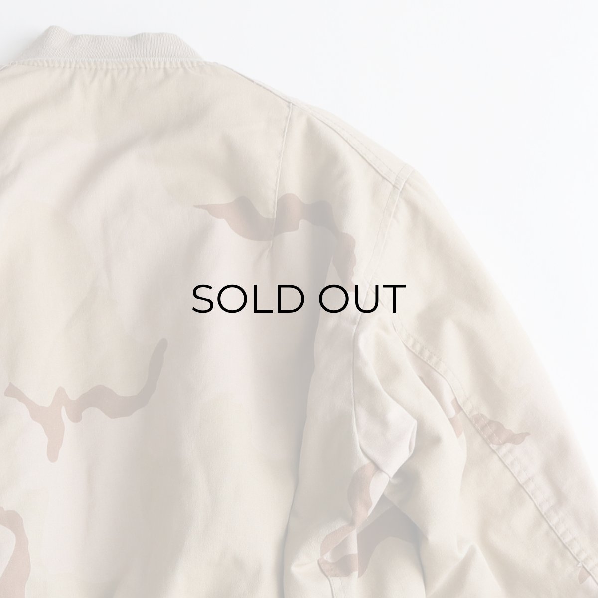 画像5: 〜90's ALPHA MA-1 style DESERT CAMOUFLAGE REVERSIBLE ZIP FLIGHT JACKET "MADE IN USA" (5)