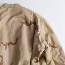 画像5: 〜90's ALPHA MA-1 style DESERT CAMOUFLAGE REVERSIBLE ZIP FLIGHT JACKET "MADE IN USA" (5)