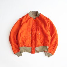 画像10: 〜90's ALPHA MA-1 style DESERT CAMOUFLAGE REVERSIBLE ZIP FLIGHT JACKET "MADE IN USA" (10)