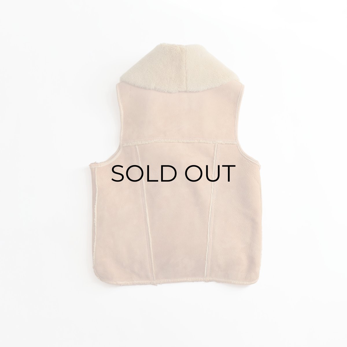 画像3: 70's DIRTY WILL'S SHEEPSKIN SHAWL COLLAR VEST (3)