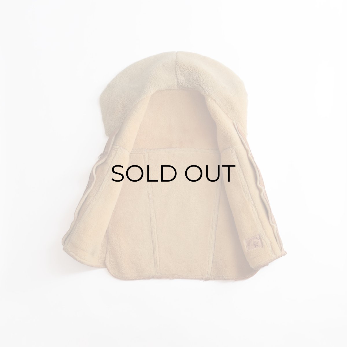 画像4: 70's DIRTY WILL'S SHEEPSKIN SHAWL COLLAR VEST (4)