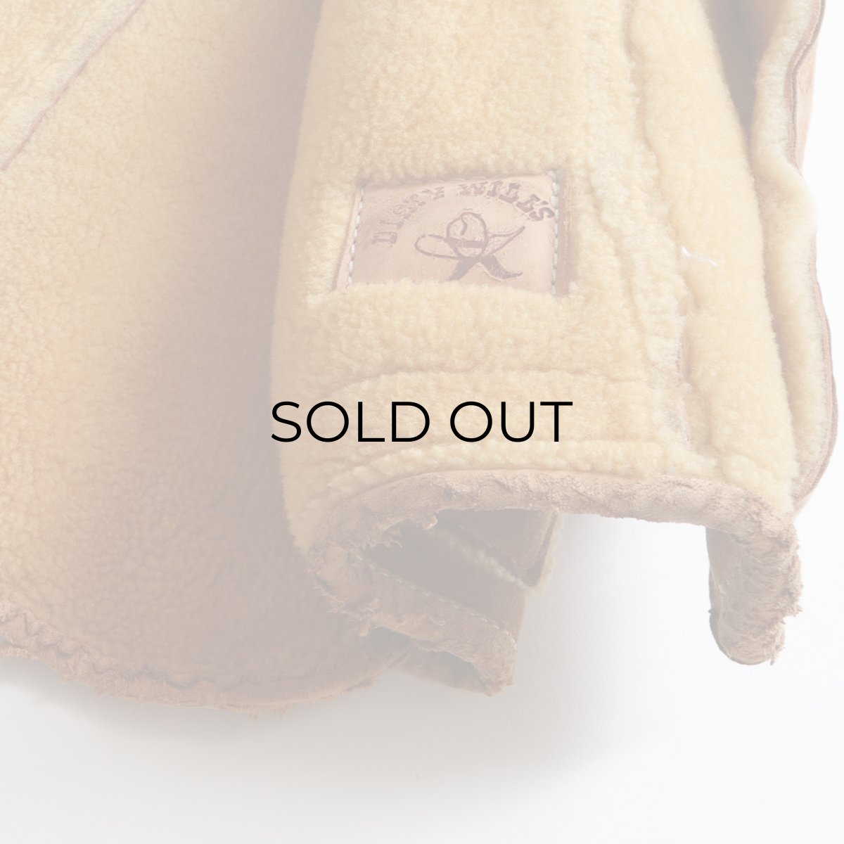 画像12: 70's DIRTY WILL'S SHEEPSKIN SHAWL COLLAR VEST (12)