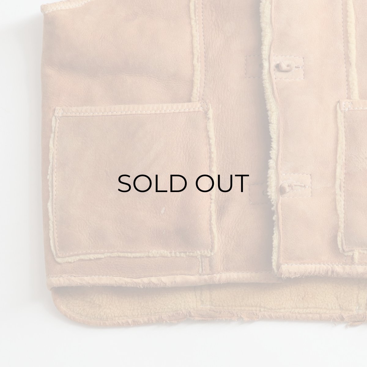 画像7: 70's DIRTY WILL'S SHEEPSKIN SHAWL COLLAR VEST (7)