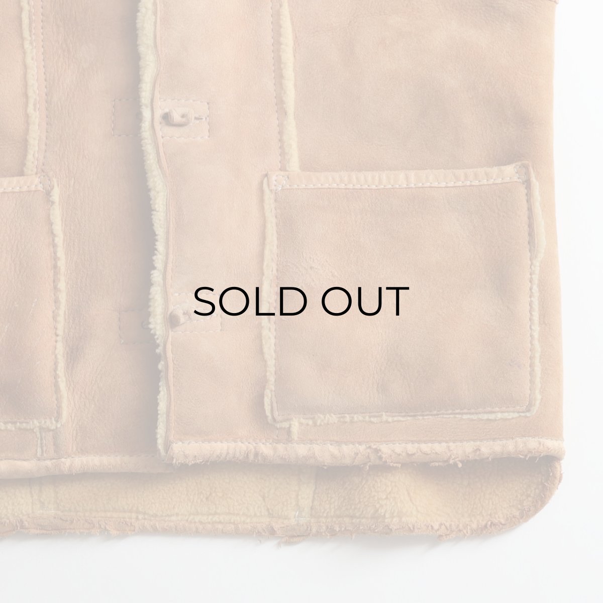 画像6: 70's DIRTY WILL'S SHEEPSKIN SHAWL COLLAR VEST (6)