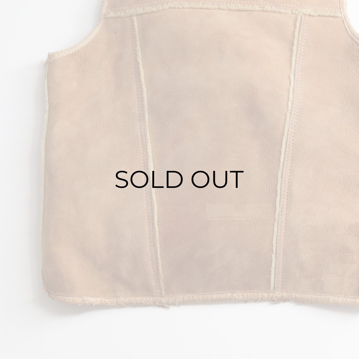 画像9: 70's DIRTY WILL'S SHEEPSKIN SHAWL COLLAR VEST (9)