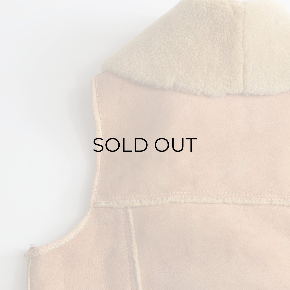 画像8: 70's DIRTY WILL'S SHEEPSKIN SHAWL COLLAR VEST (8)