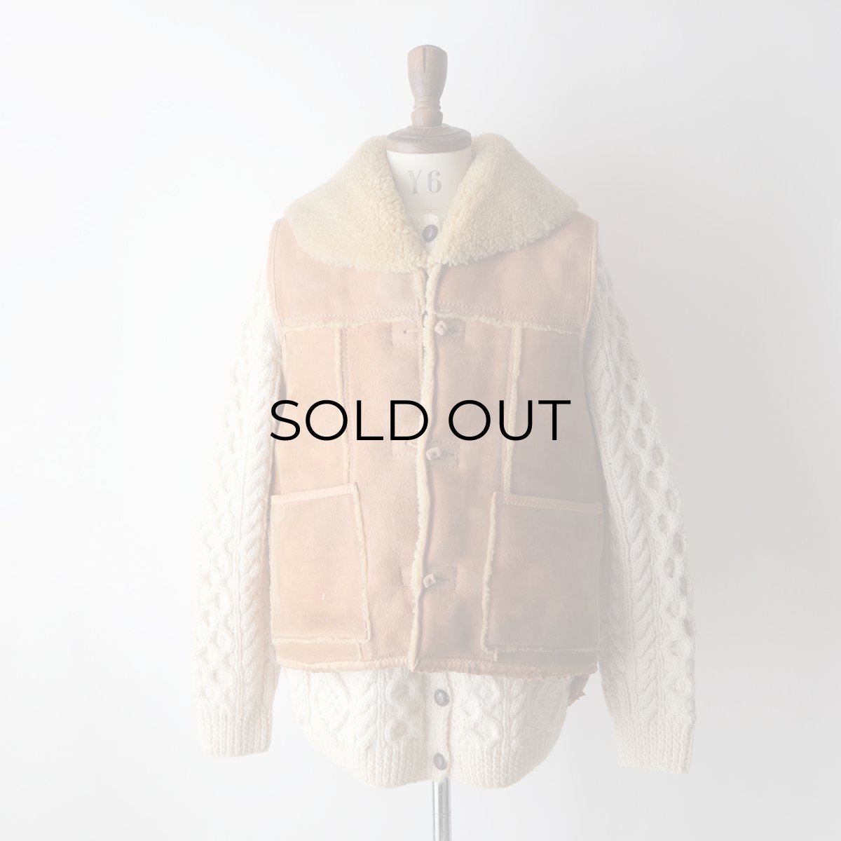 画像15: 70's DIRTY WILL'S SHEEPSKIN SHAWL COLLAR VEST (15)