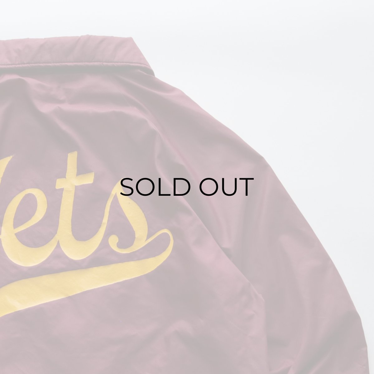 画像5: 80's HARTWELL NYLON W-PRINT FLANNEL LINING SNAP COACH JACKET "Jets" (5)