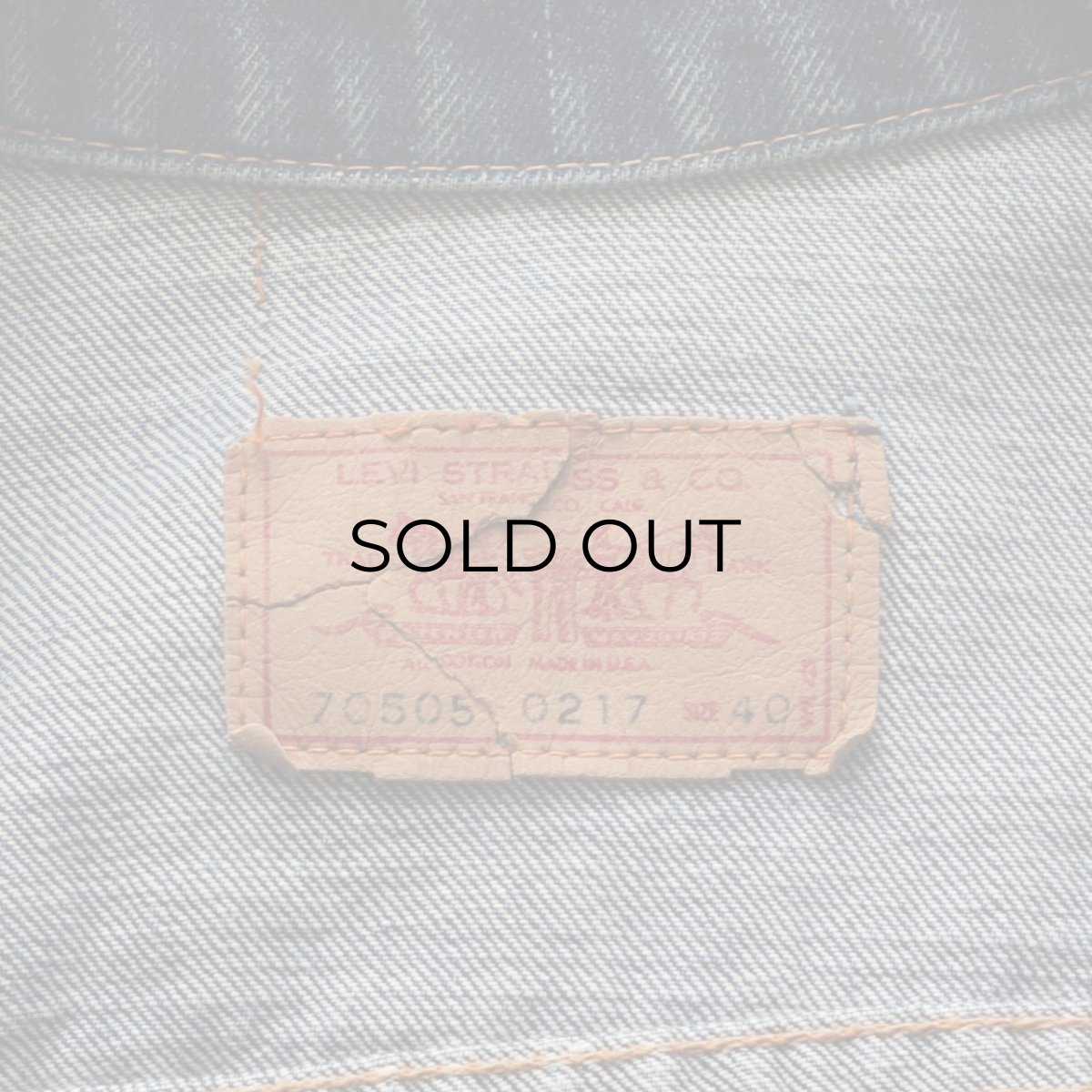 画像11: 60's LEVI'S 70505 DENIM TRUCKER JACKET "BIG E" (11)