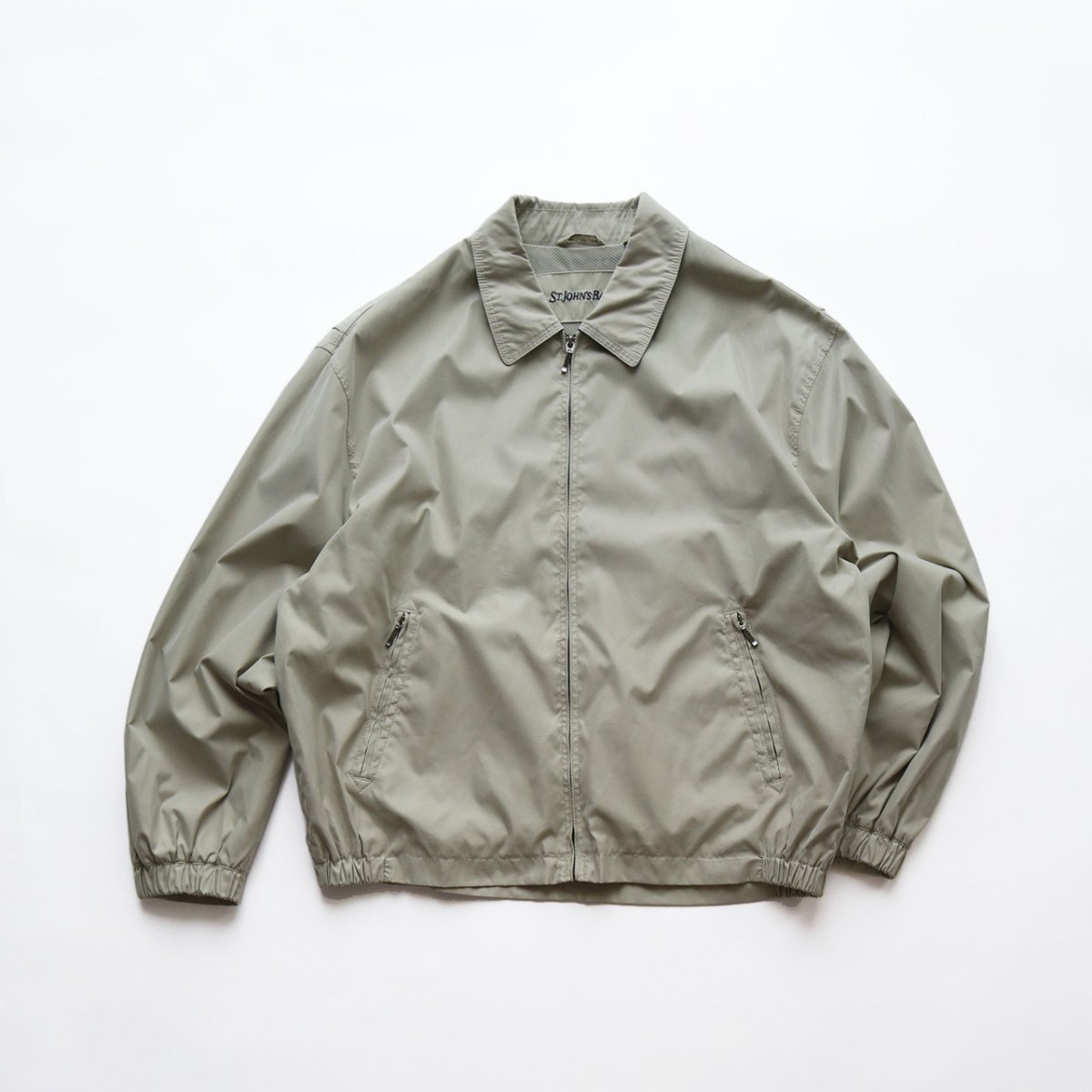 画像1: 〜00's ST. JOHN'S BAY PEACH SKIN ZIP SPORTS JACKET (1)