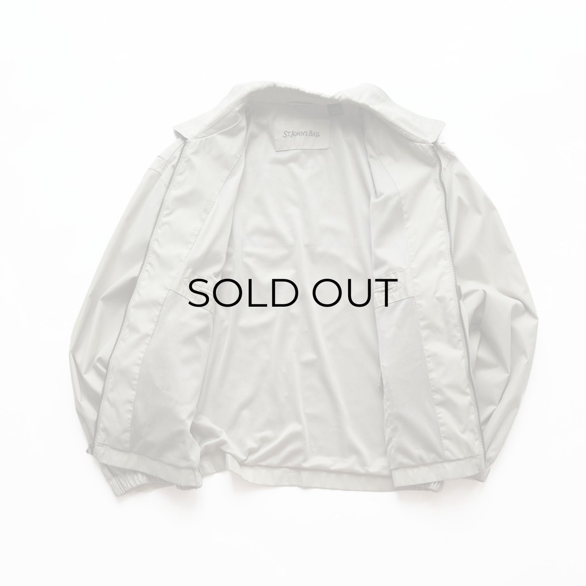 画像2: 〜00's ST. JOHN'S BAY PEACH SKIN ZIP SPORTS JACKET (2)