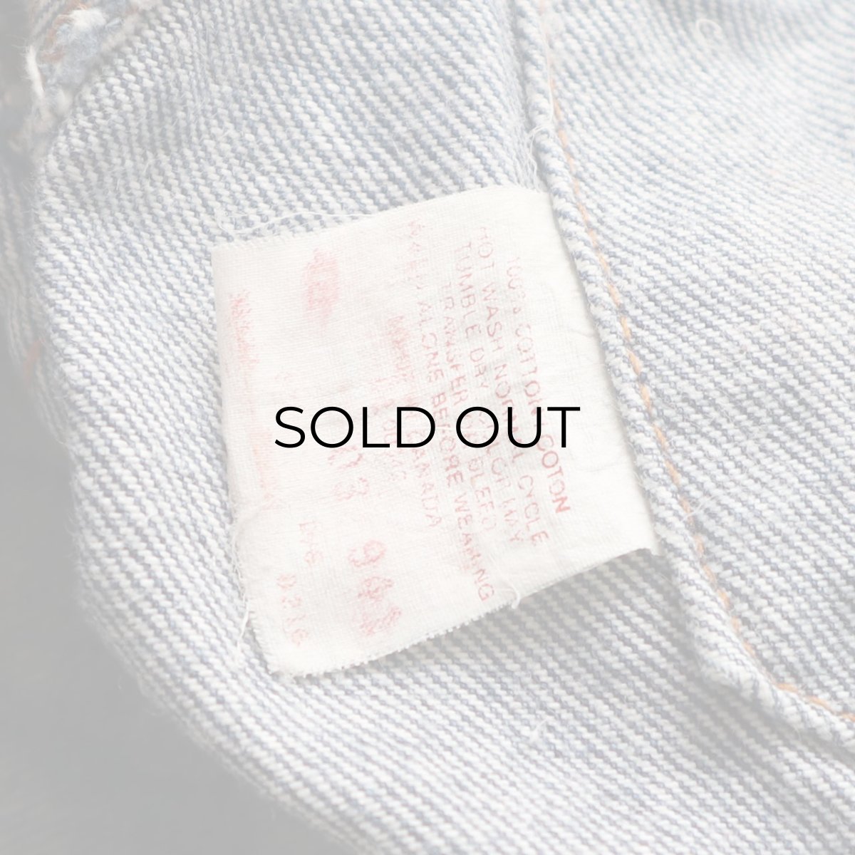 画像10: 80's LEVI'S 70506 DENIM 4-POCKET TRUCKER JACKET "MADE IN CANADA" (10)