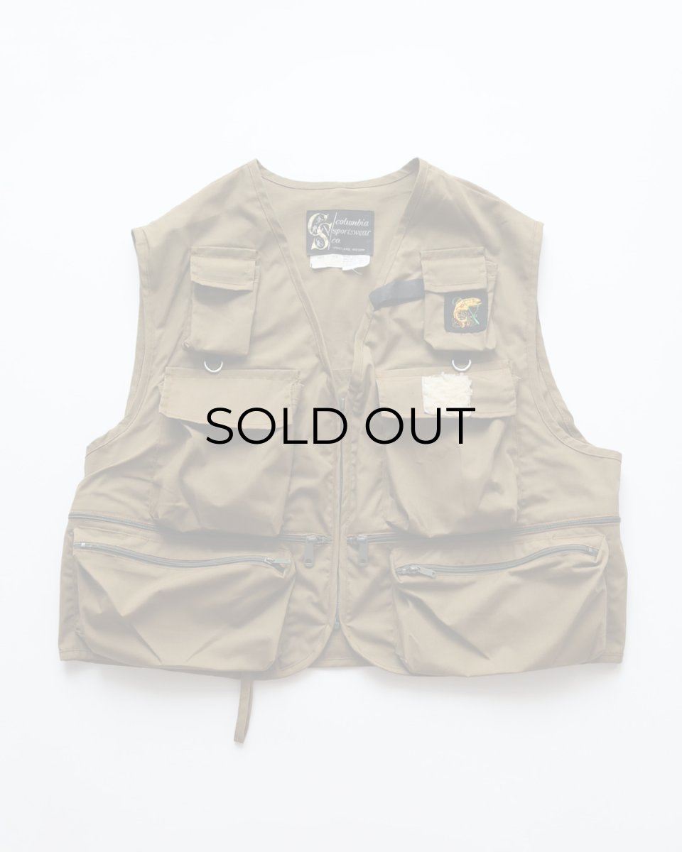 画像1: 70's Columbia COTTON NYLON FISHING VEST (1)