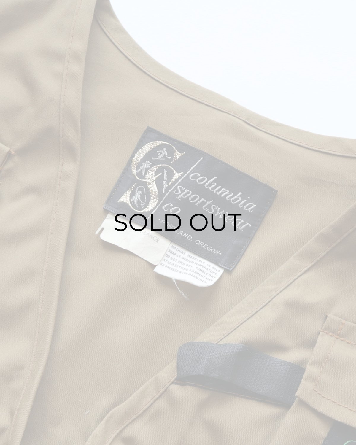 画像6: 70's Columbia COTTON NYLON FISHING VEST (6)