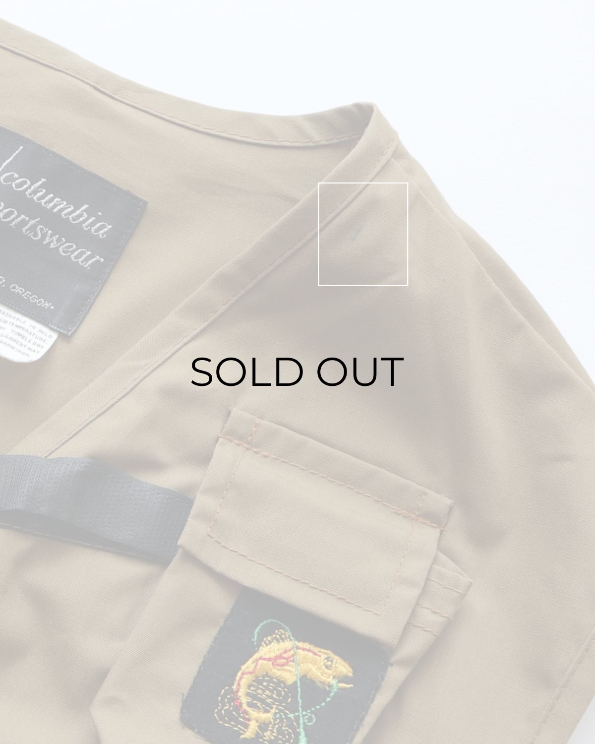 画像8: 70's Columbia COTTON NYLON FISHING VEST (8)