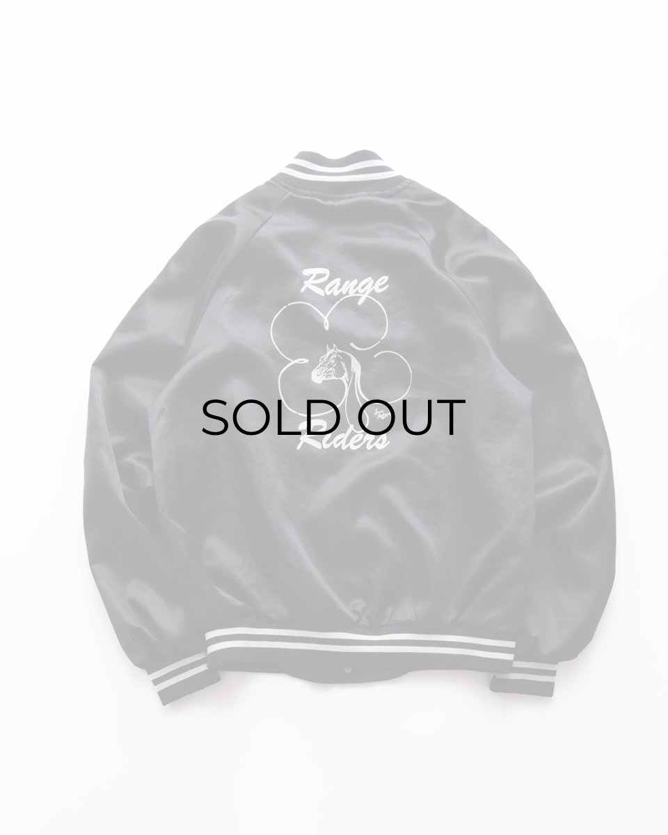 画像3: 〜90's HARTWELL NYLON BACK PRINT FLANNEL LINING SNAP BLOUSON "Range Riders" "MADE IN USA" (3)