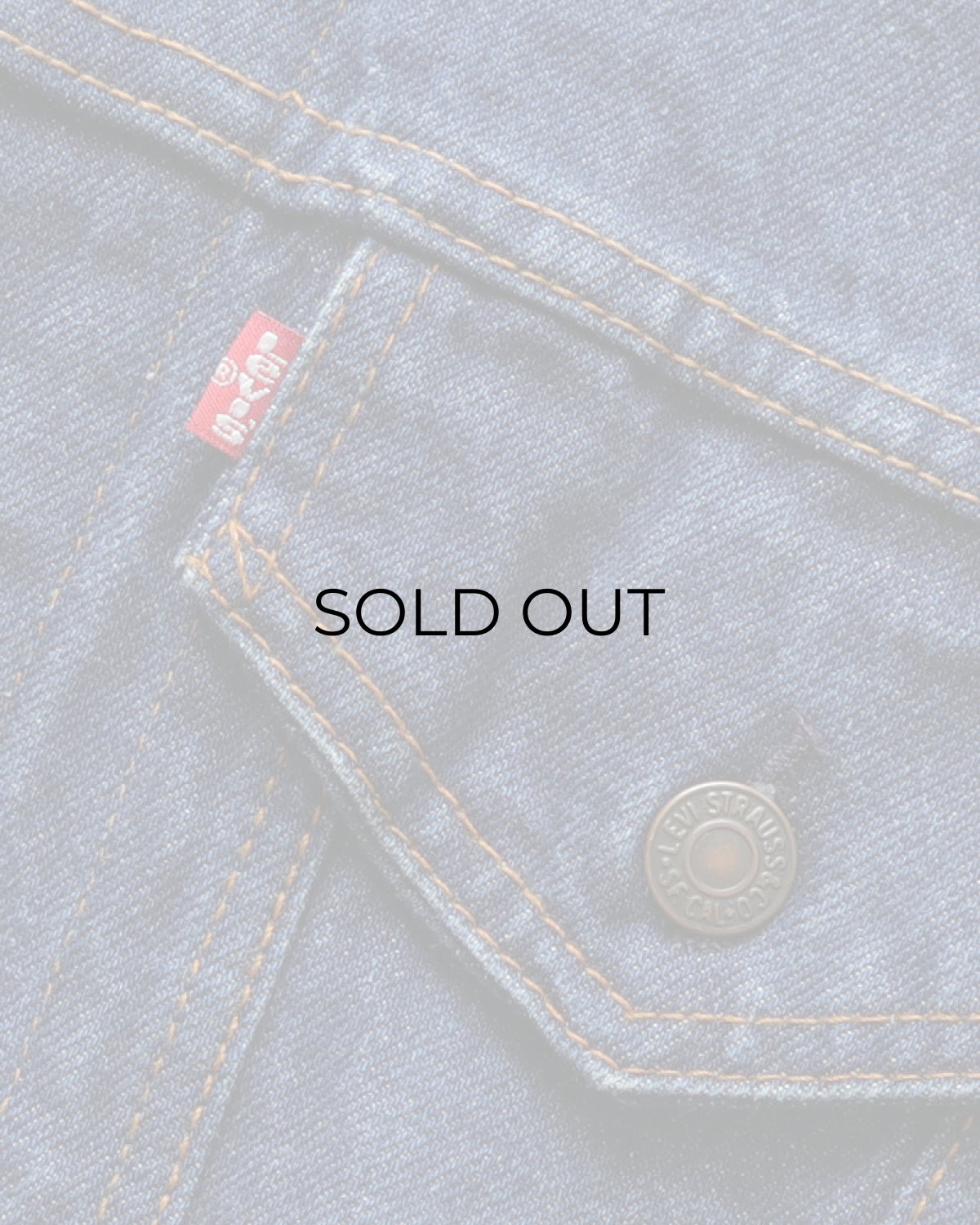 画像11: 80's LEVI'S 71506 COTTON DENIM 4-POCKET TRUCKER JACKET "SIZE 44L" "MADE IN USA" (11)