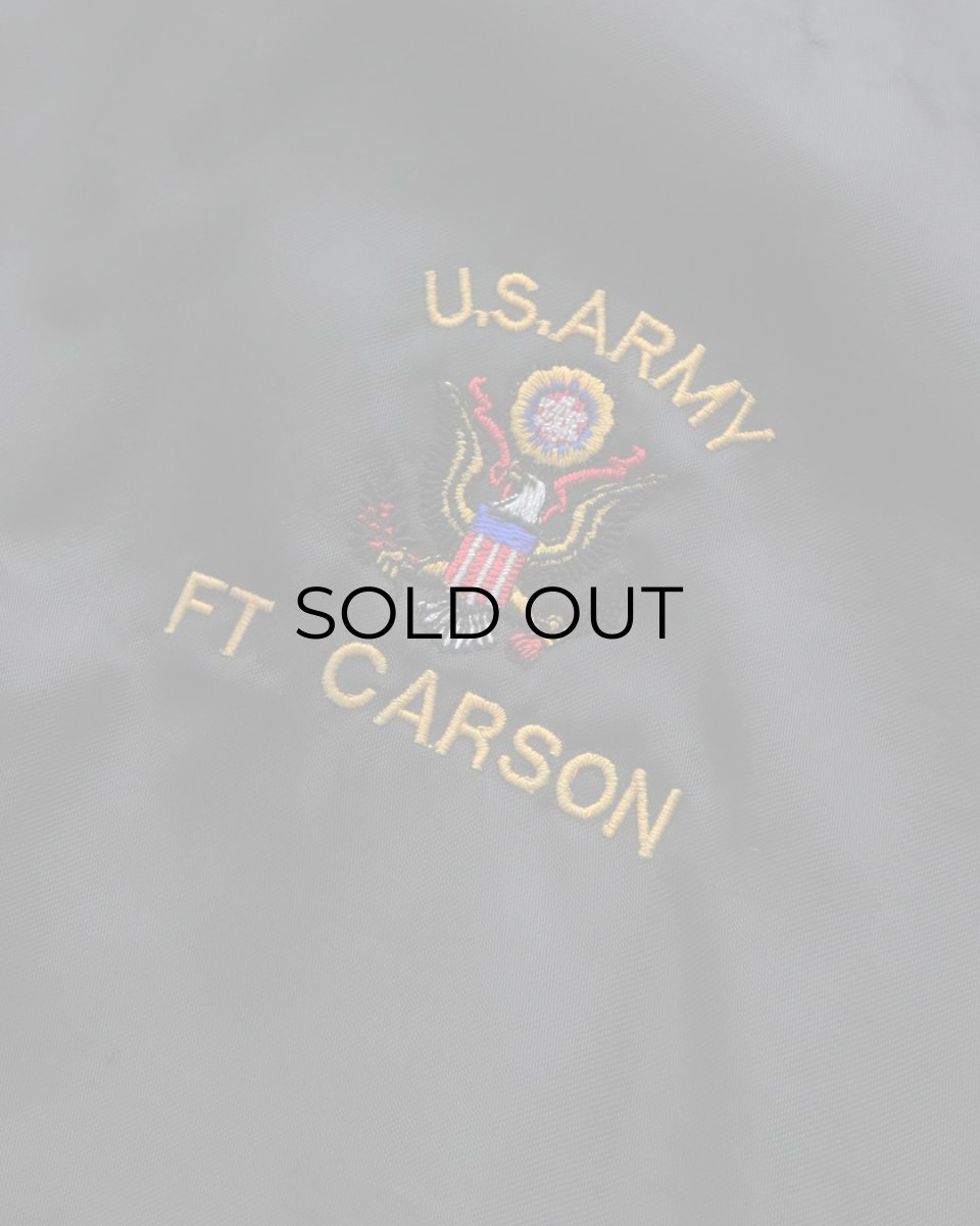 画像6: 〜90's ARTEX NYLON EMBROIDERED LOGO FLANNEL LINING SNAP BLOUSON "US ARMY" "MADE IN USA" (6)