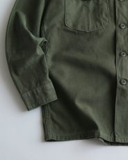 画像5: 60's US ARMY COTTON SATEEN UTILITY SHIRT JACKET with PATCH (5)