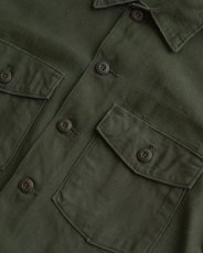 画像10: 60's US ARMY COTTON SATEEN UTILITY SHIRT JACKET with PATCH (10)